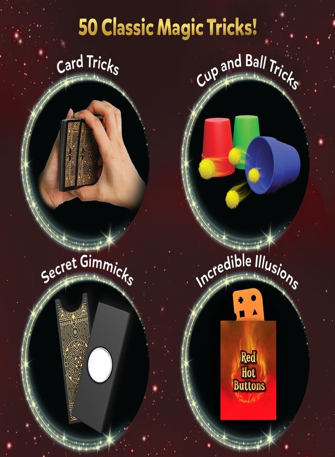 Skillmatics Magic Kit for Kids - Perform 50 Classic Magic Tricks & Illusions with Real Magician Props, Step-by-Step Guide & Secret Techniques, Fun Gift for Boys & Girls Ages 8, 9, 10, 11, 12 & Up - Image 3